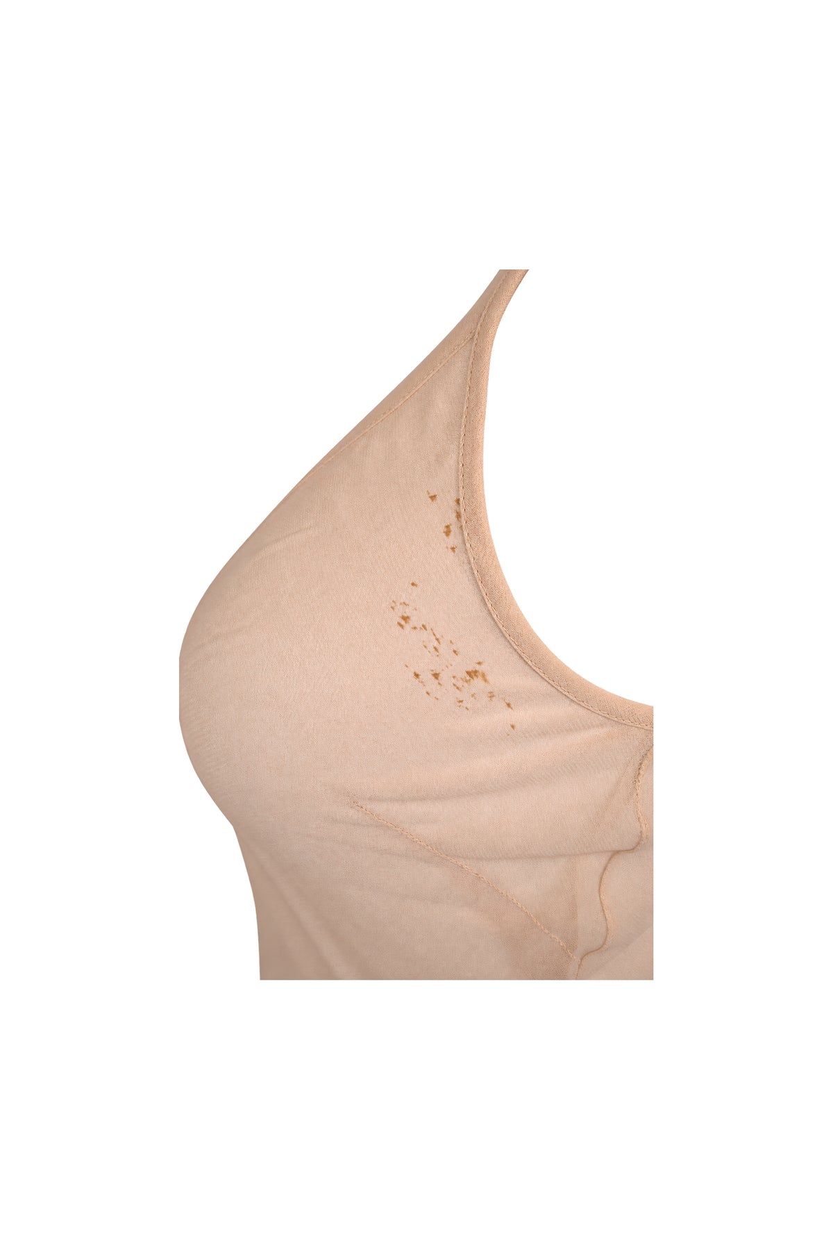 French Connection Nude Sequin Embellished Mesh Bodycon Dress