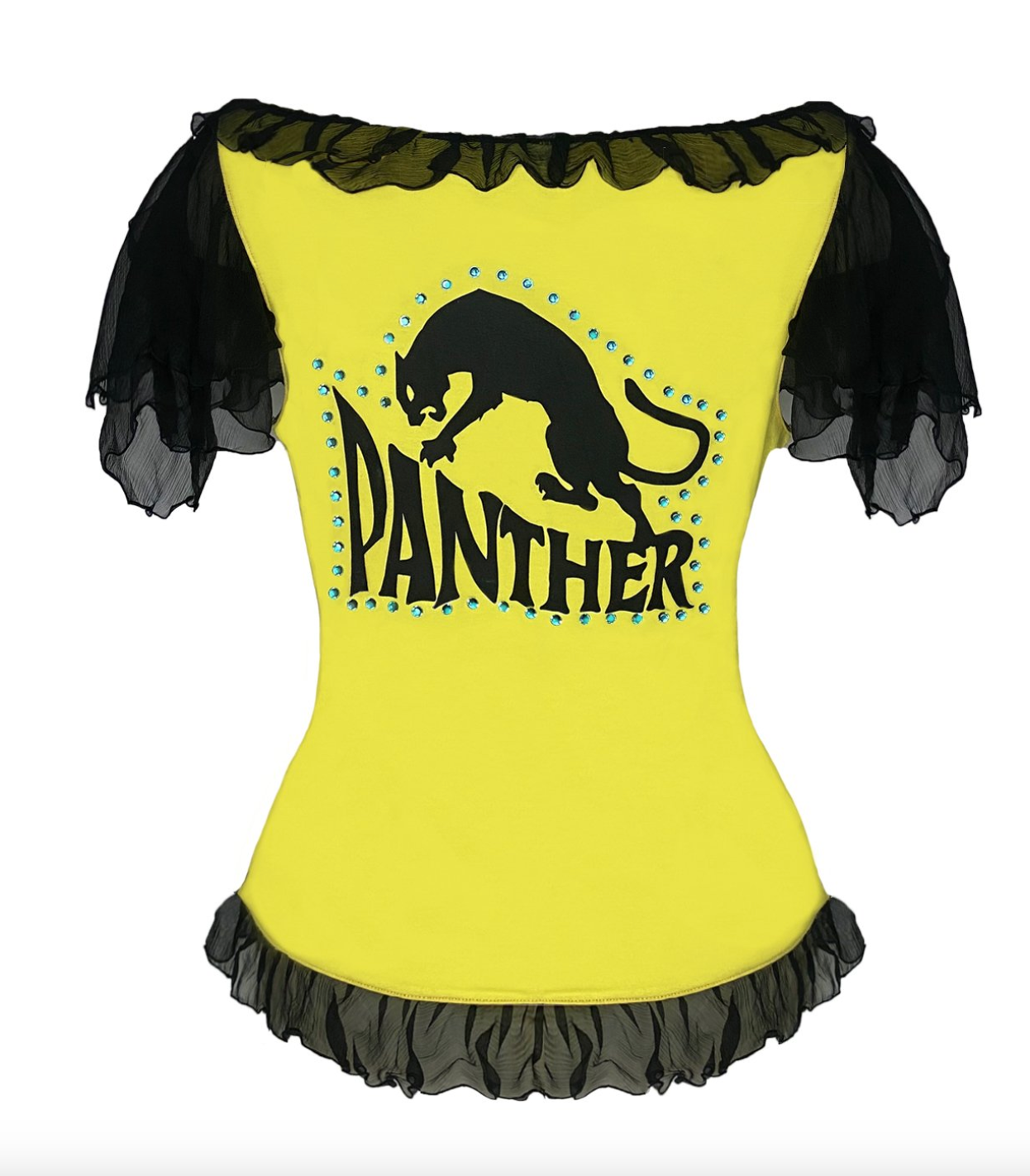 D&G PANTHER SHEER FRONT TOP
