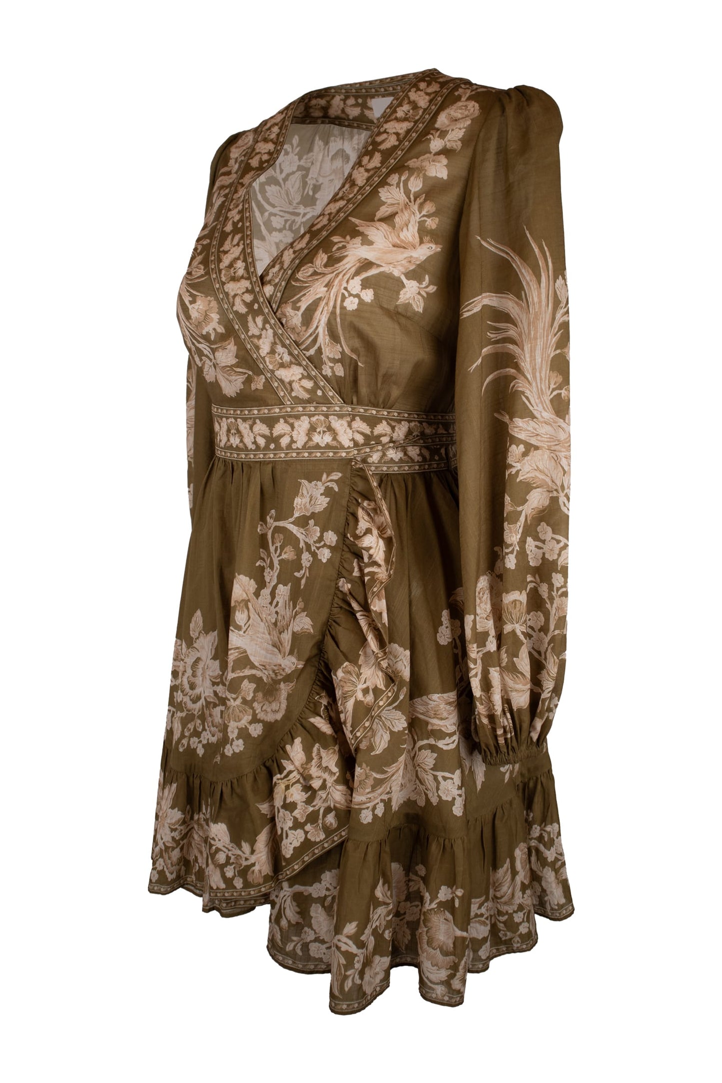 Zimmerman Green V Neck Dress