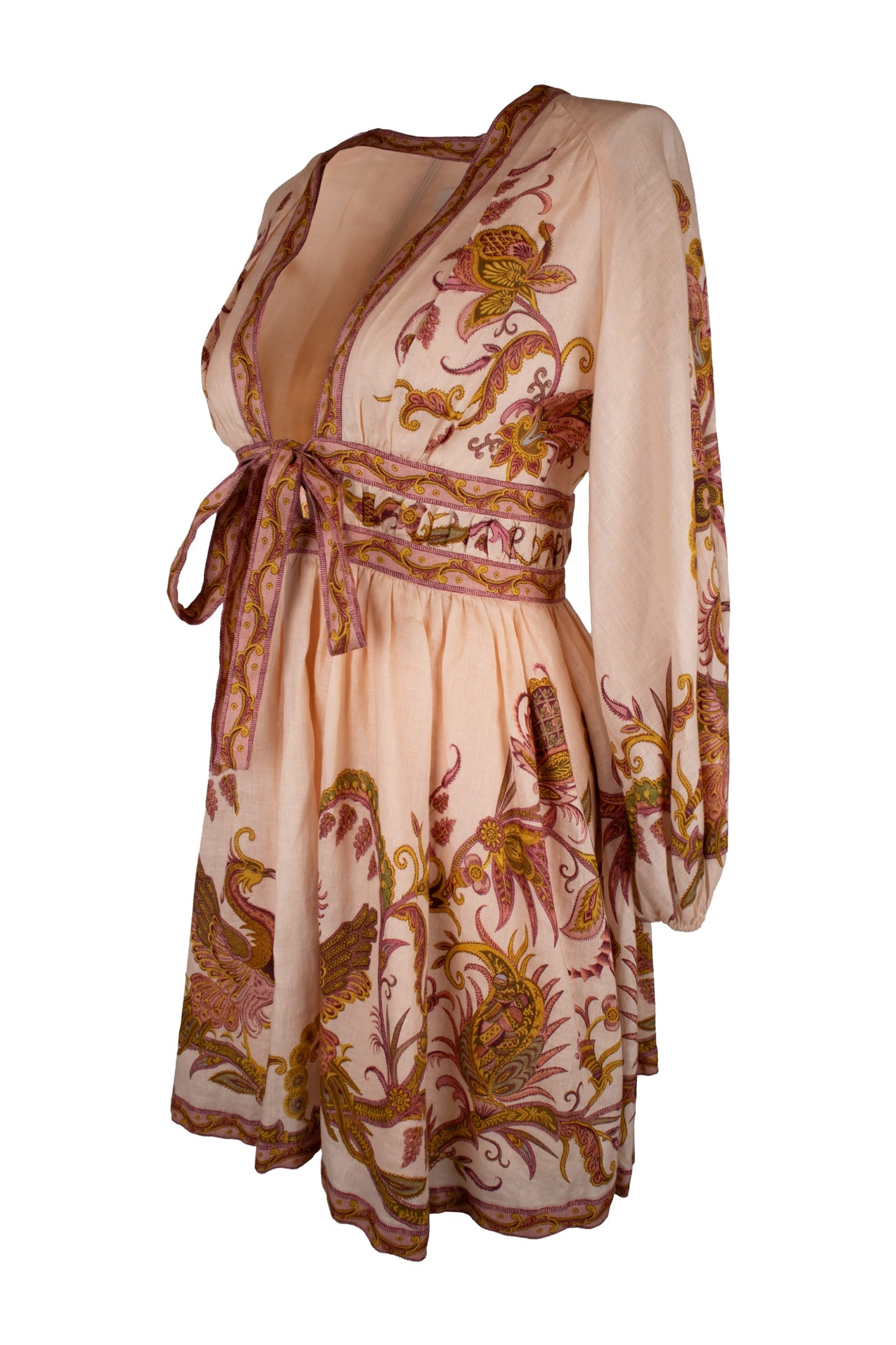 Zimmerman Pink V Neck Dress