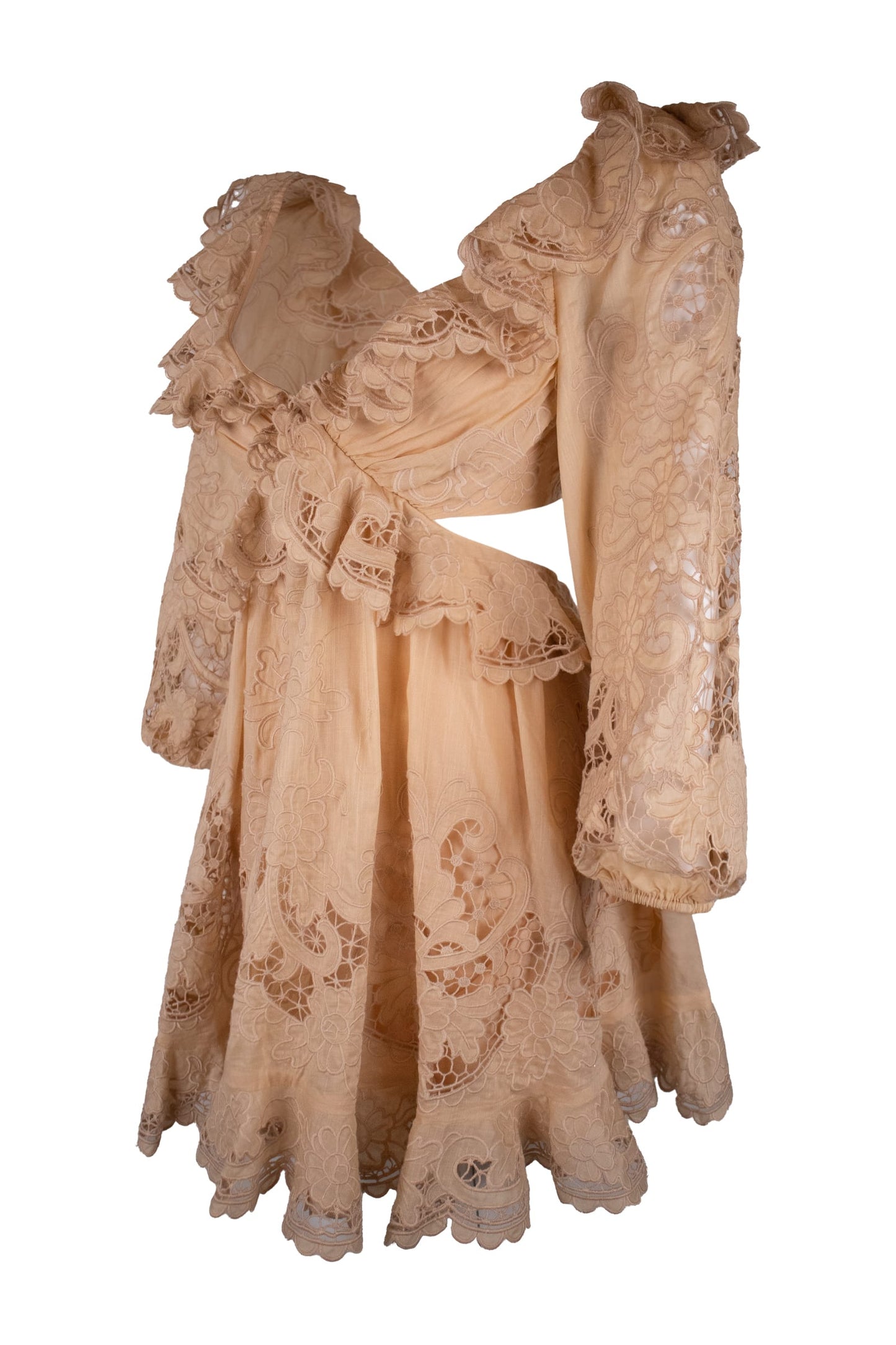 Zimmerman Ruffled Embroidered Dress