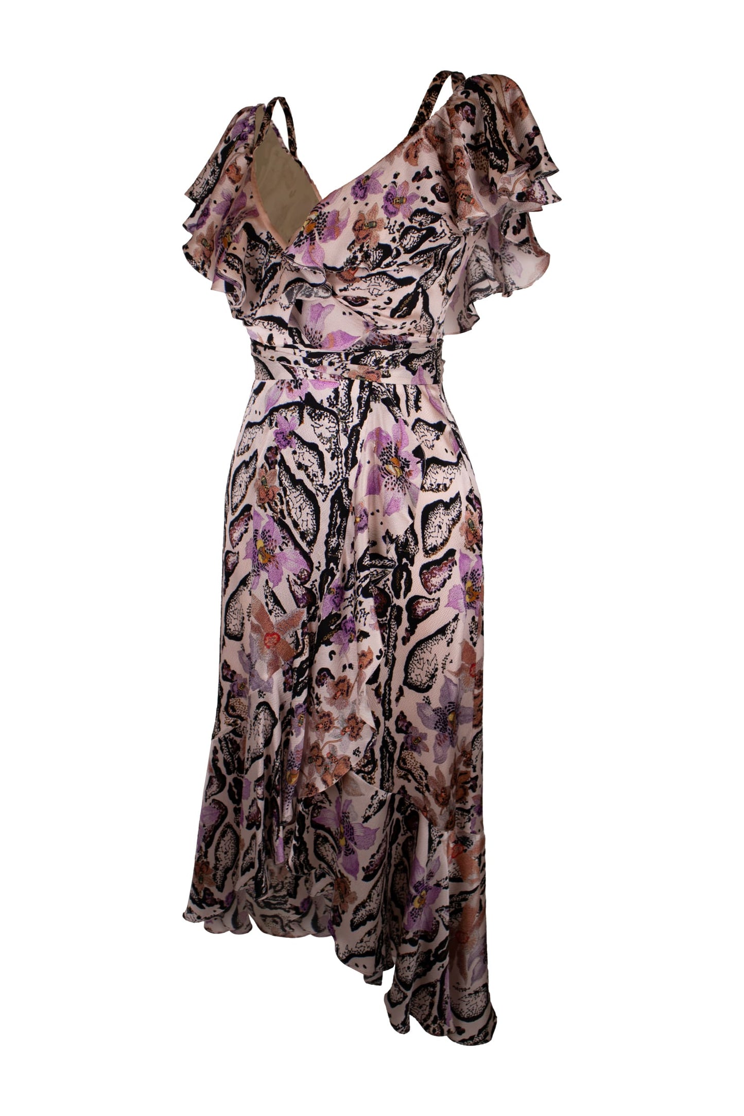 Temperly Multicolor Silk Dress