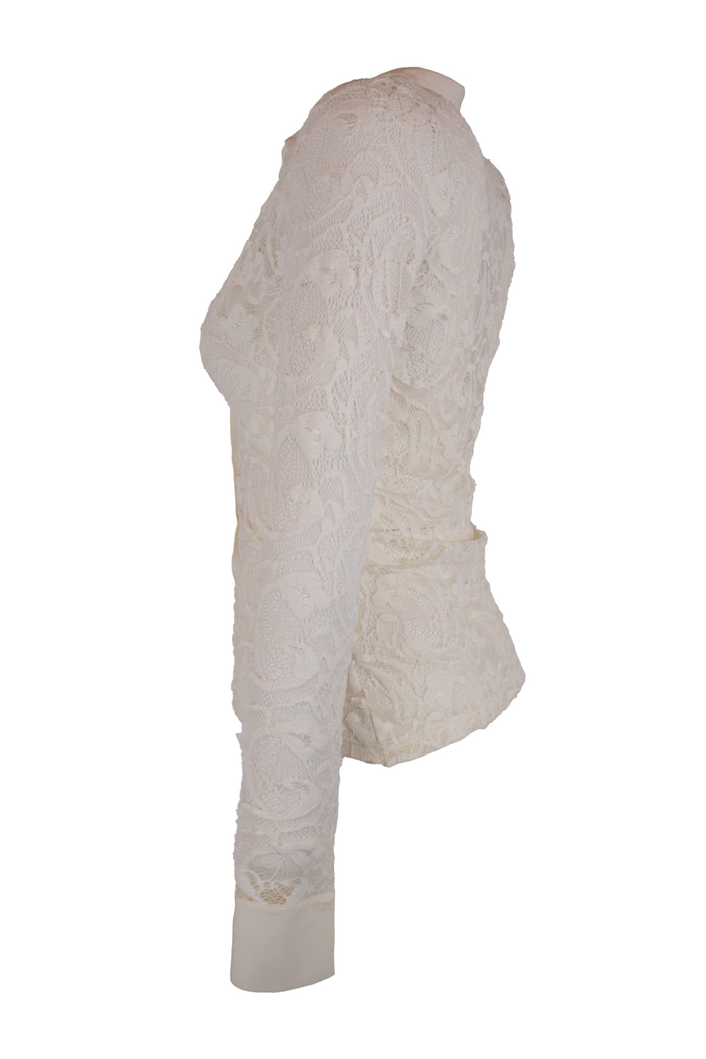 Jovanni Ecru Lace Shirt Top