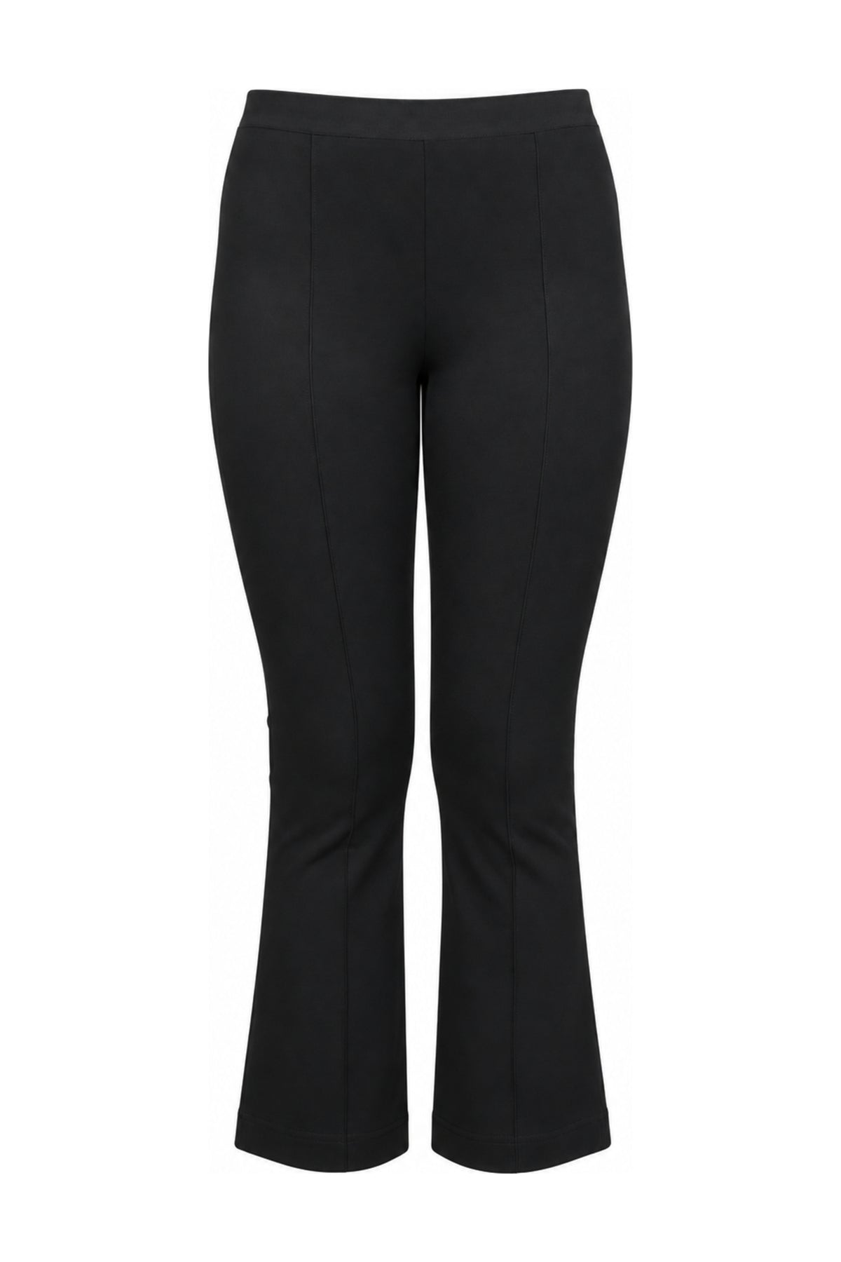 Helmut Lang Black Stretch Jersey Flared Trousers
