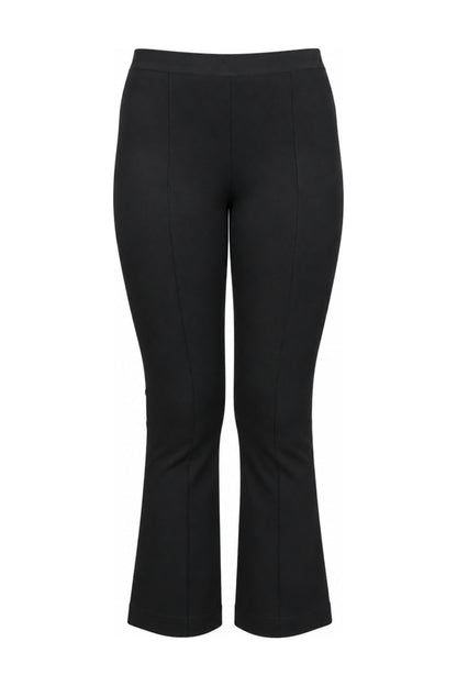 Helmut Lang Black Stretch Jersey Flared Trousers