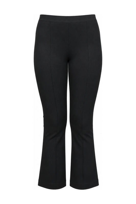 Helmut Lang Black Stretch Jersey Flared Trousers