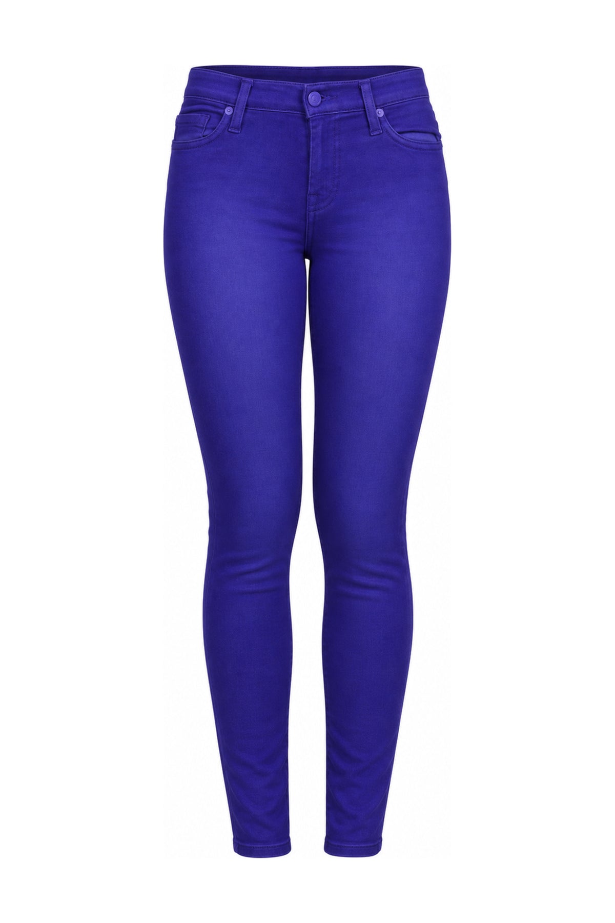 7 For All Mankind Cobalt Blue Stretch Skinny Jeans