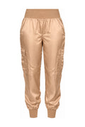 Cinq à Sept Champagne Satin Cargo Joggers