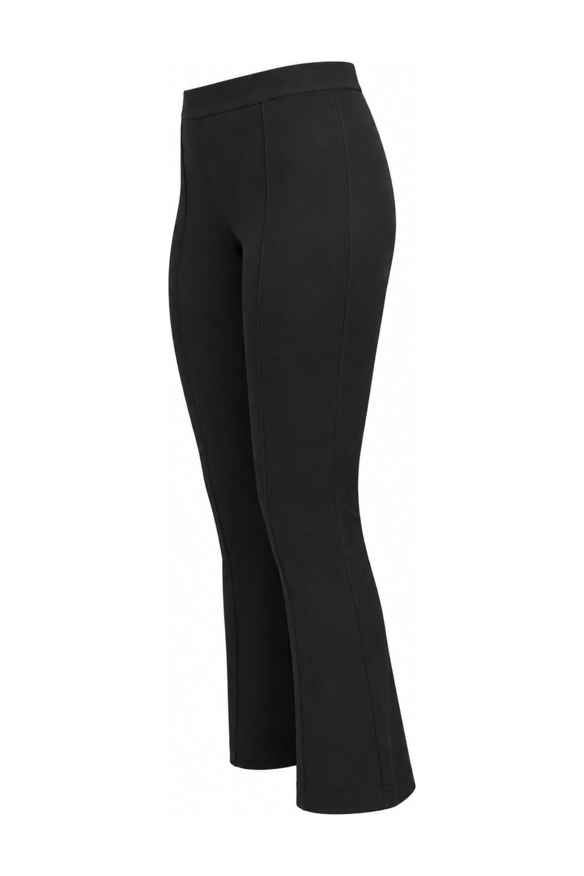 Helmut Lang Black Stretch Jersey Flared Trousers