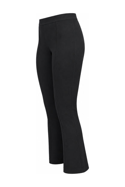 Helmut Lang Black Stretch Jersey Flared Trousers