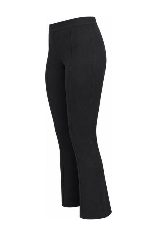 Helmut Lang Black Stretch Jersey Flared Trousers