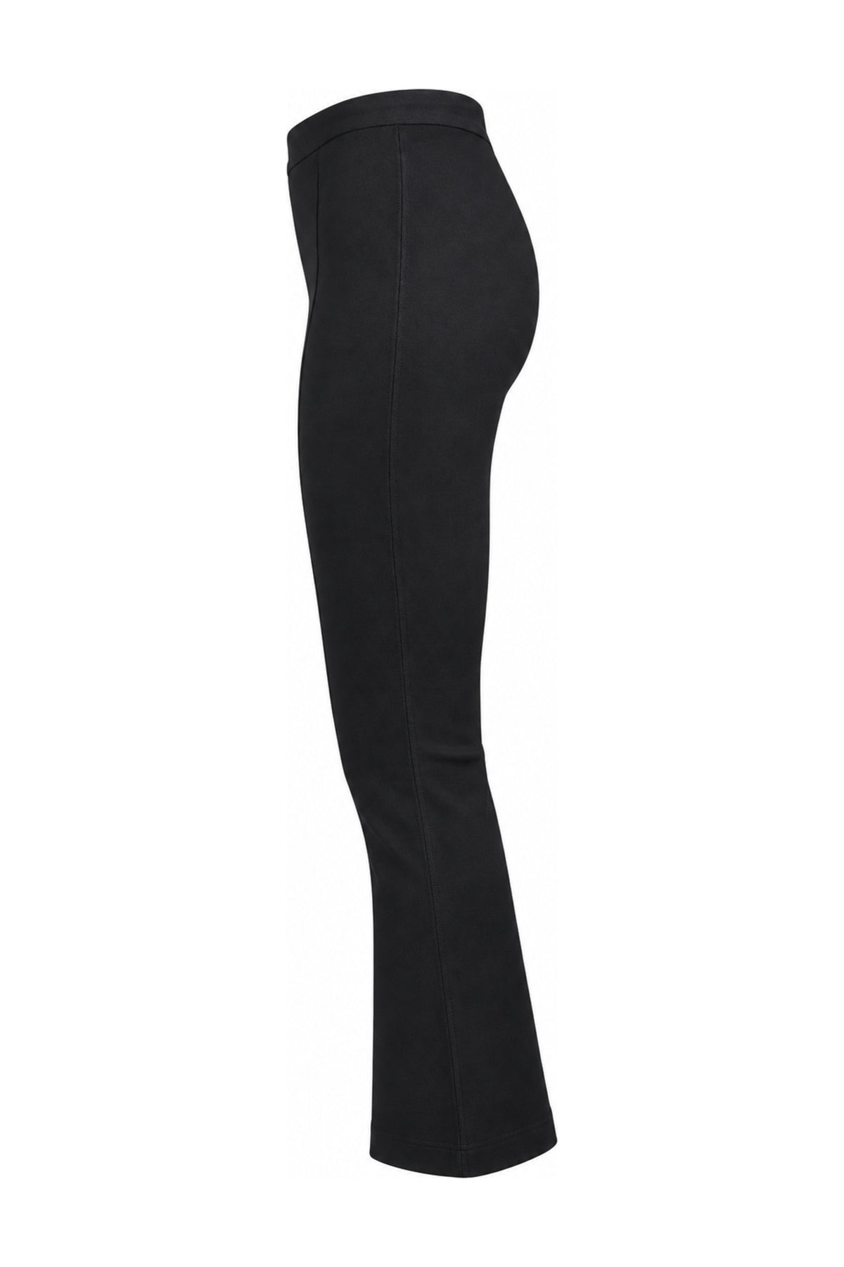 Helmut Lang Black Stretch Jersey Flared Trousers