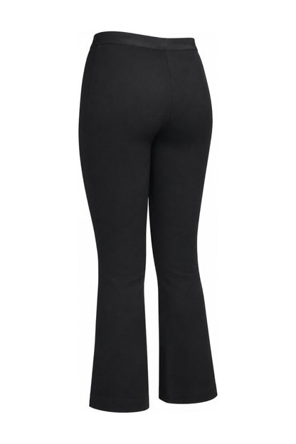 Helmut Lang Black Stretch Jersey Flared Trousers