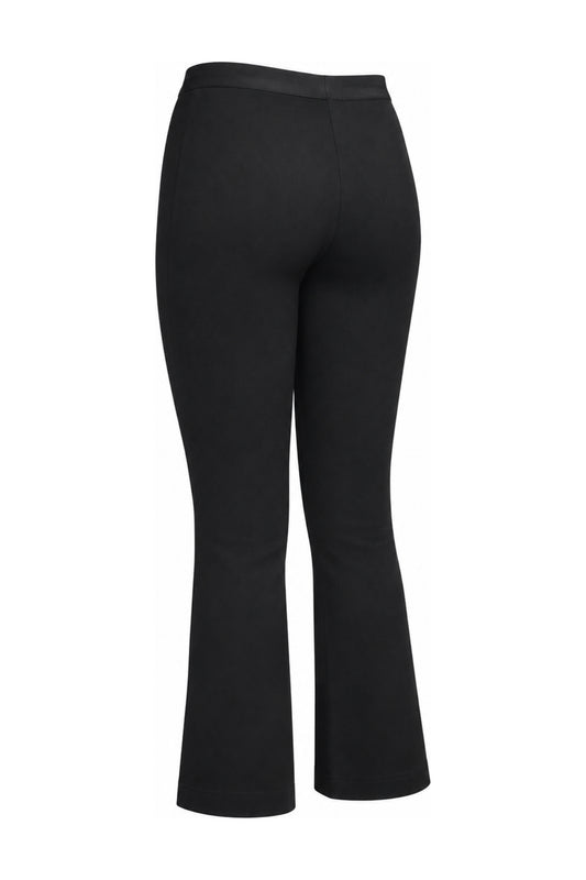 Helmut Lang Black Stretch Jersey Flared Trousers