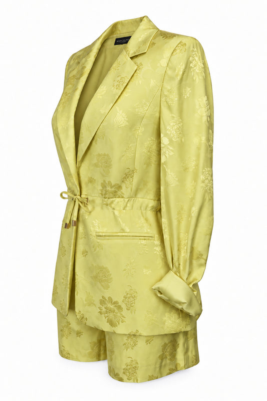 Marciano Guess Lemon Floral Jacquard Blazer and Shorts Set