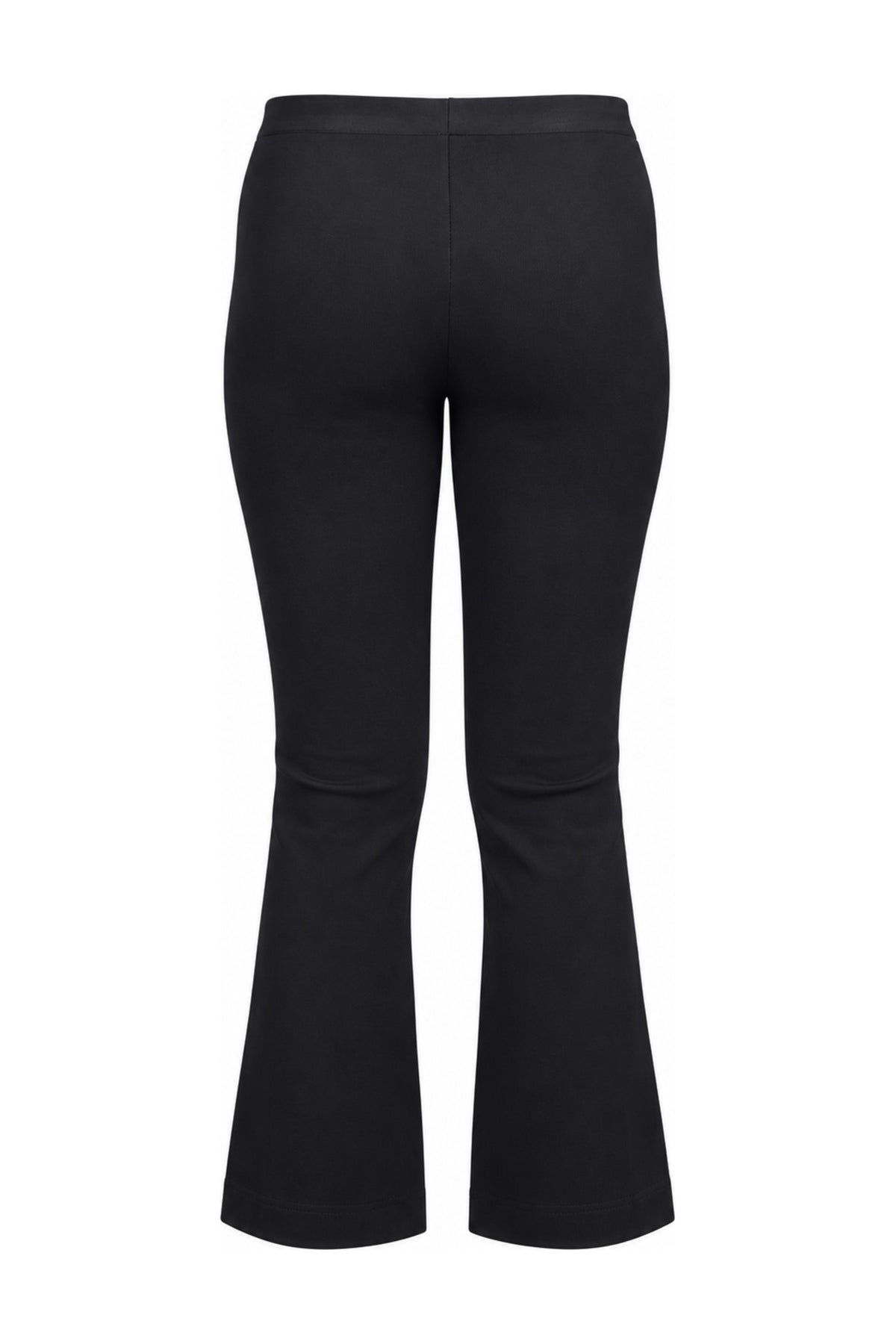 Helmut Lang Black Stretch Jersey Flared Trousers