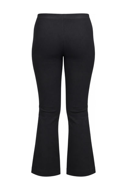 Helmut Lang Black Stretch Jersey Flared Trousers