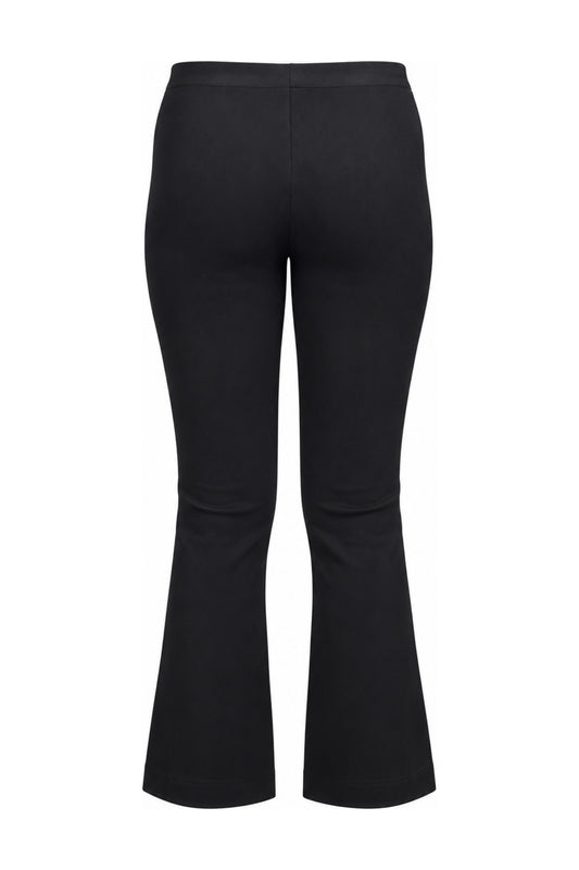 Helmut Lang Black Stretch Jersey Flared Trousers