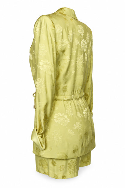 Marciano Guess Lemon Floral Jacquard Blazer and Shorts Set