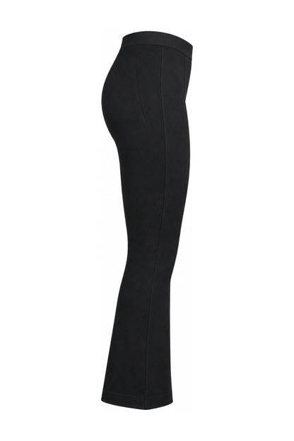 Helmut Lang Black Stretch Jersey Flared Trousers