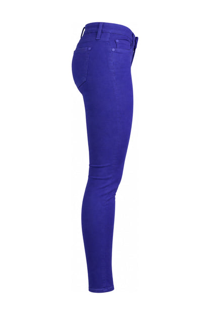 7 For All Mankind Cobalt Blue Stretch Skinny Jeans