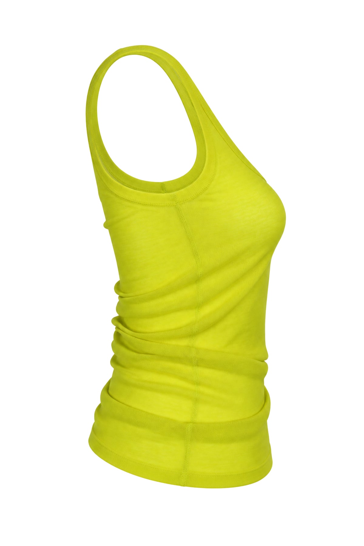 Joseph Chartreuse Sheer Fine Knit Tank Top