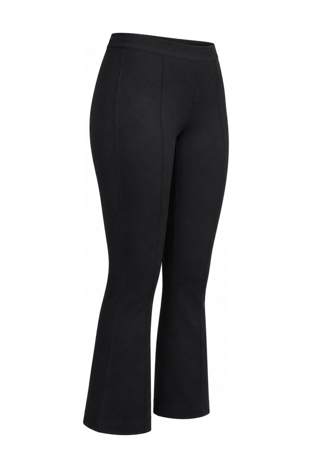 Helmut Lang Black Stretch Jersey Flared Trousers
