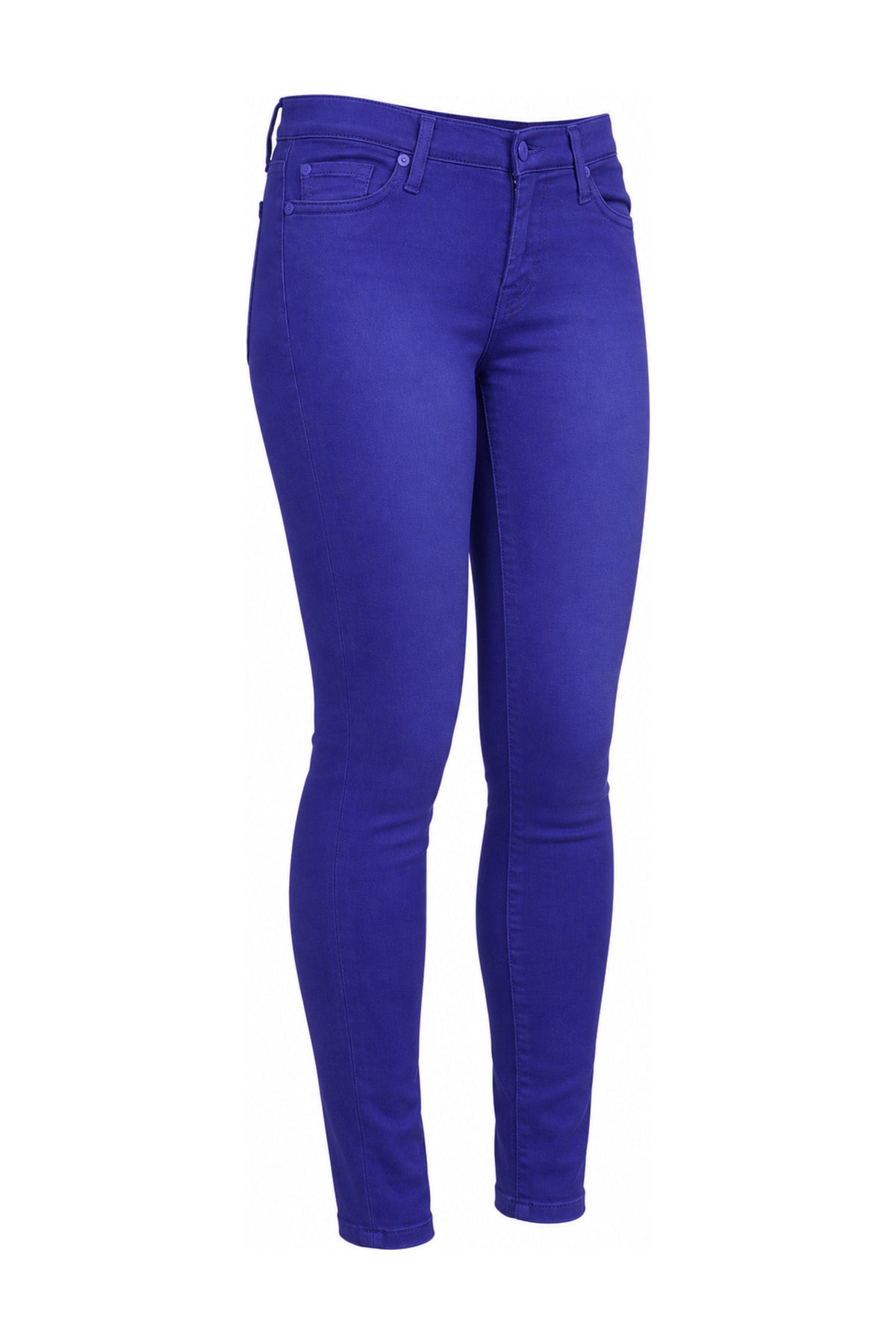 7 For All Mankind Cobalt Blue Stretch Skinny Jeans