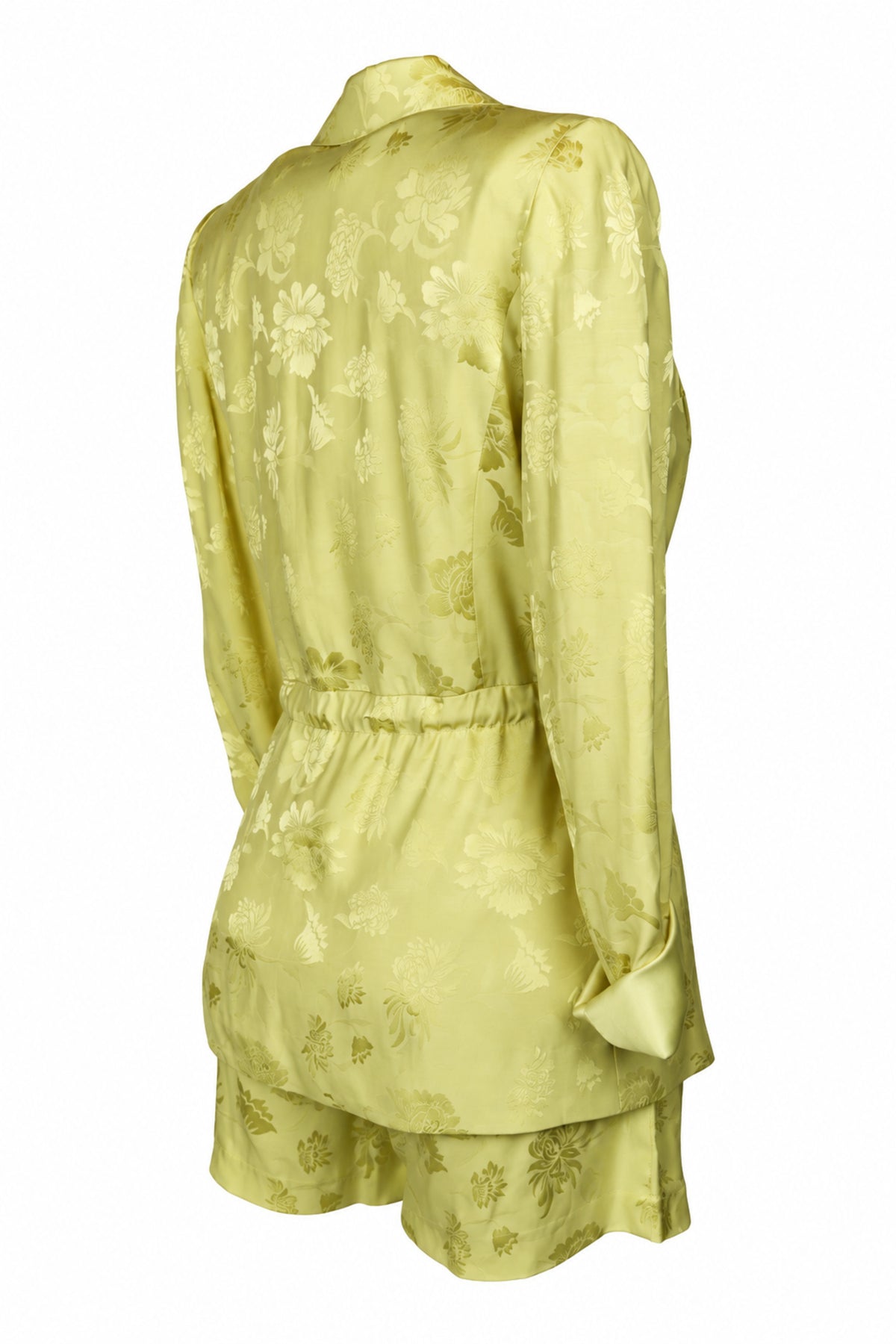 Marciano Guess Lemon Floral Jacquard Blazer and Shorts Set