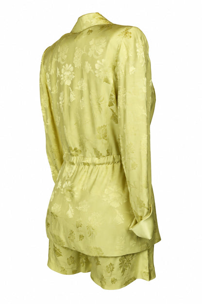 Marciano Guess Lemon Floral Jacquard Blazer and Shorts Set