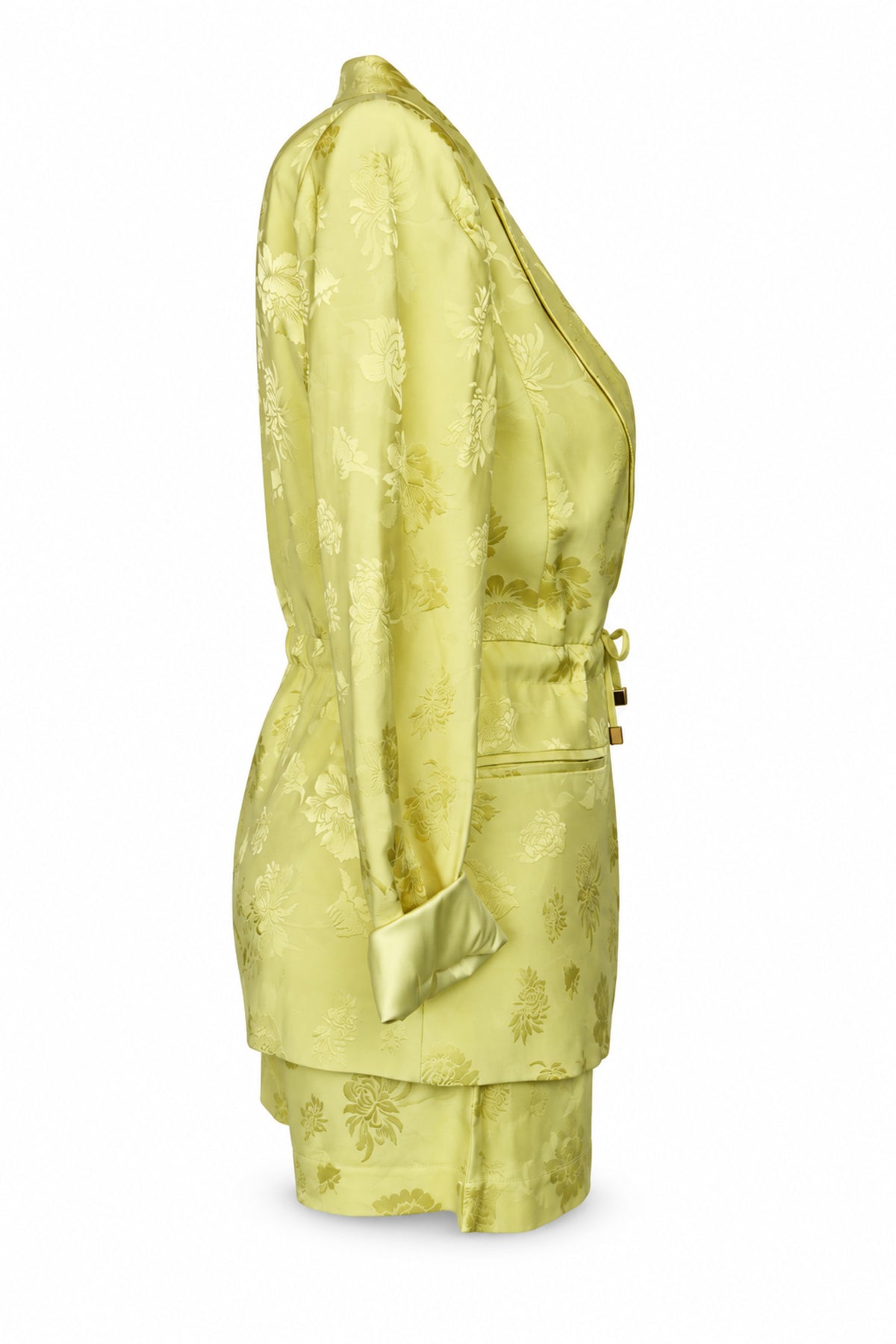 Marciano Guess Lemon Floral Jacquard Blazer and Shorts Set