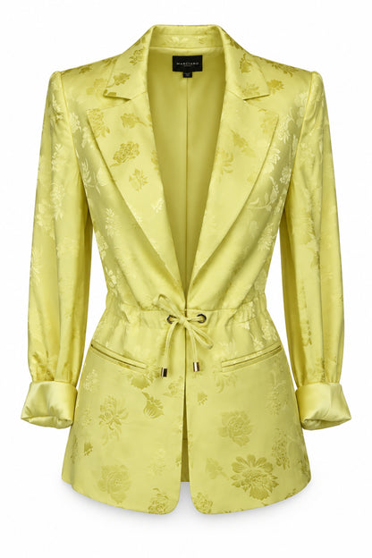 Marciano Guess Lemon Floral Jacquard Blazer and Shorts Set