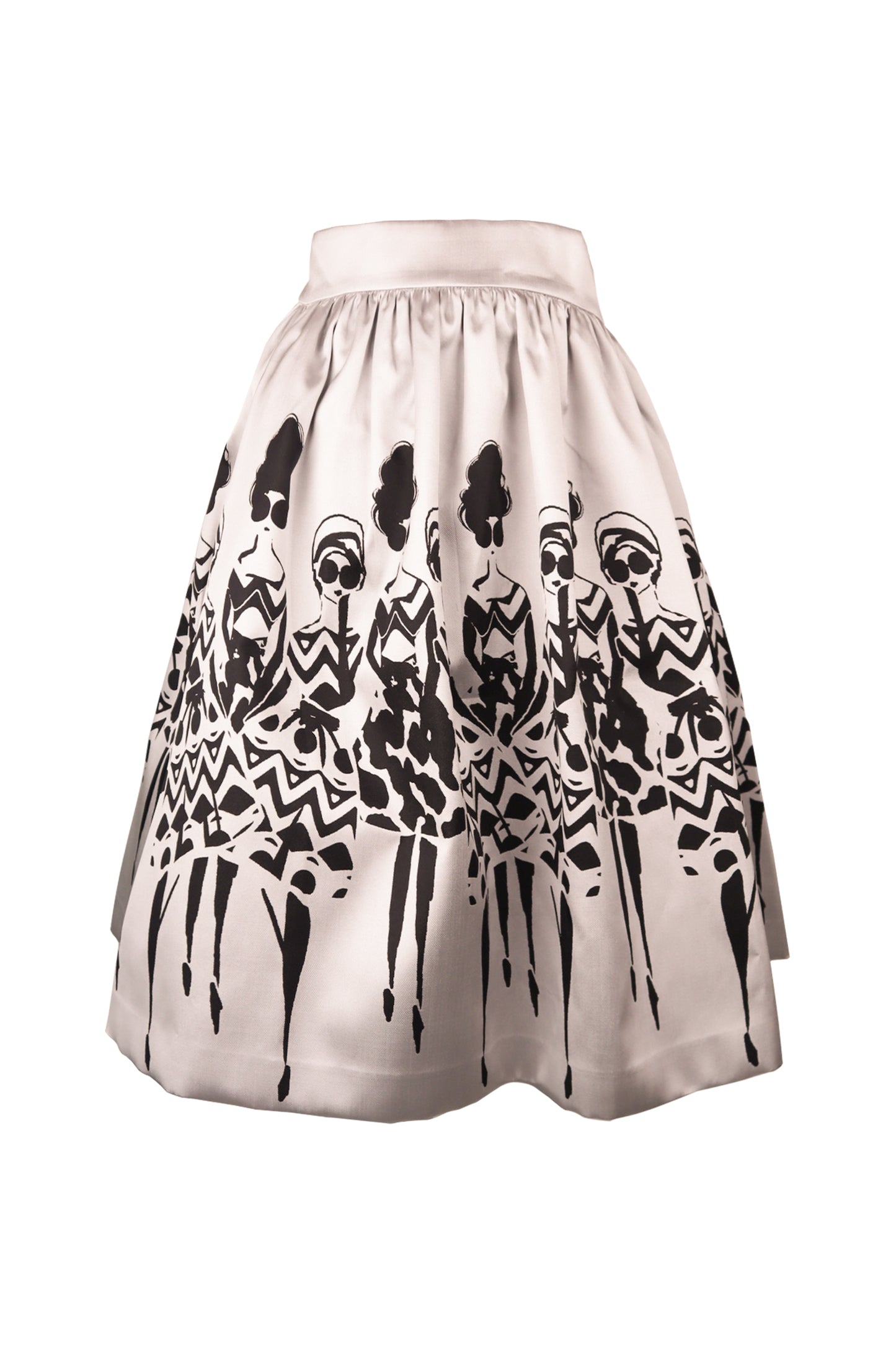 Alice And Olivia Graphic Print Skirt