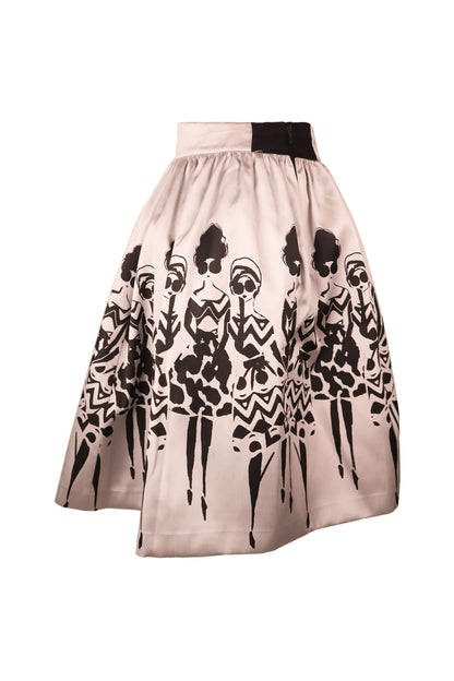 Alice And Olivia Graphic Print Skirt