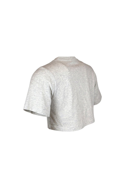 Alexander Wang Grey Marl Cropped Pocket T-Shirt