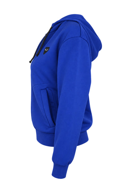 Comme des Garçons PLAY Blue Heart Logo Zip Hoodie