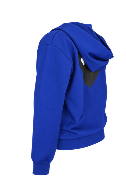 Comme des Garçons PLAY Blue Heart Logo Zip Hoodie