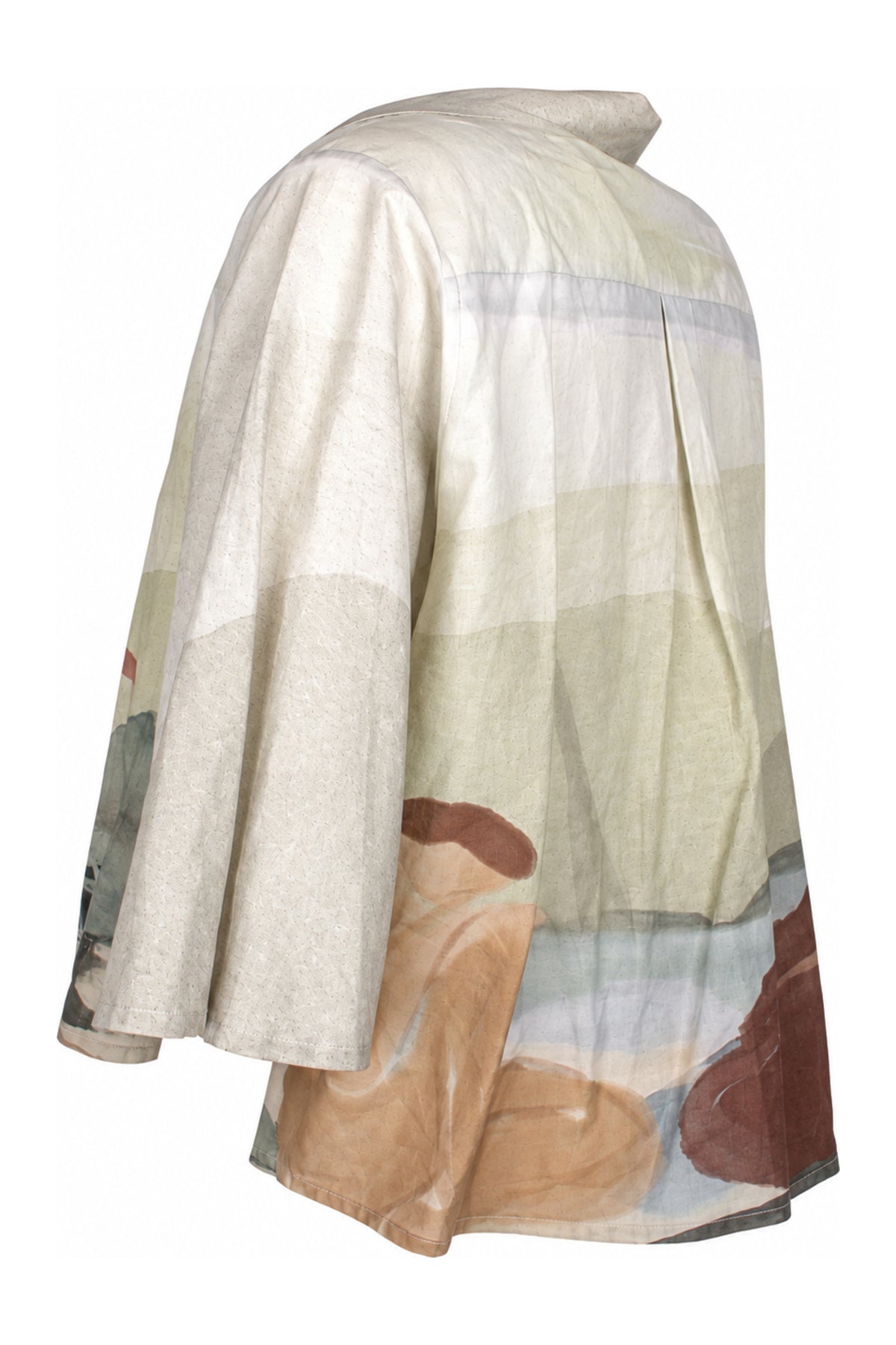 Laika Watercolour Landscape Print Cotton Shirt