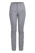 MM6 Maison Margiela Grey Ruched Leg Slim Trousers