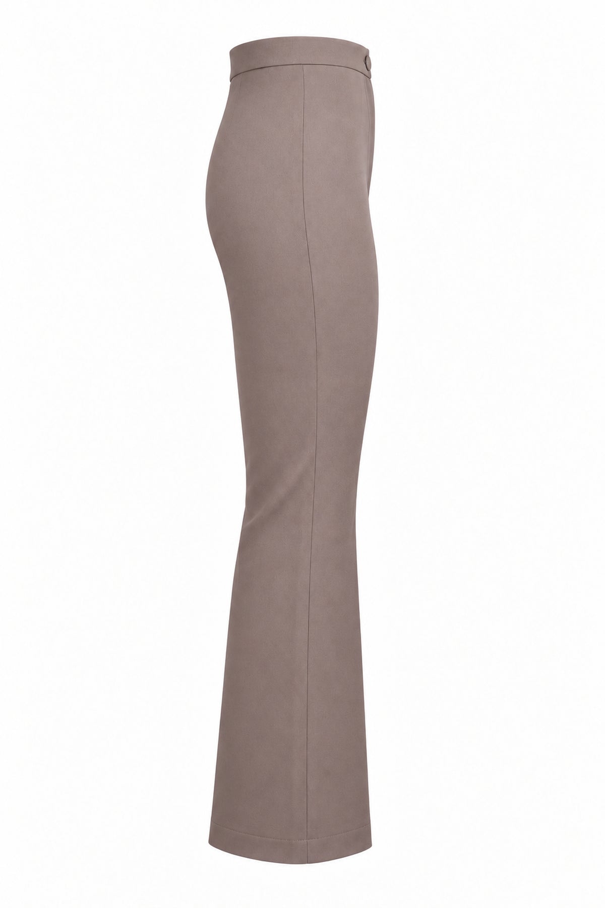 Tiny Two-Tone Taupe and Cream Flared Trousers