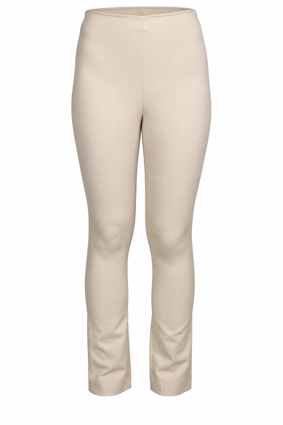 Vince Cream Ponte Knit Slim Pull-On Trousers