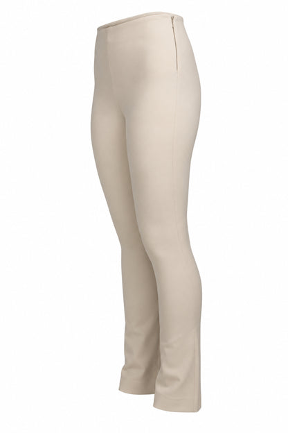 Vince Cream Ponte Knit Slim Pull-On Trousers