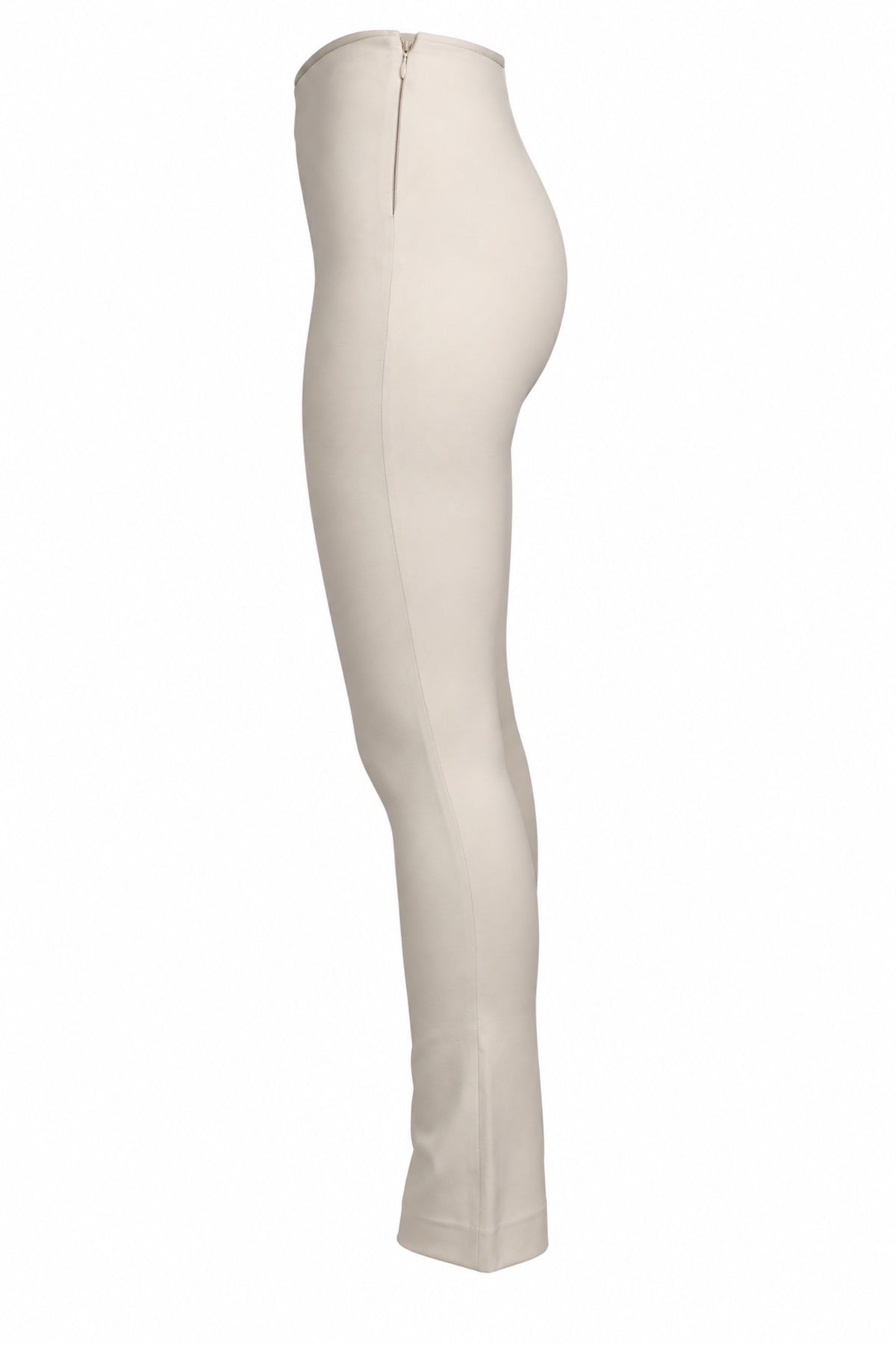 Vince Cream Ponte Knit Slim Pull-On Trousers