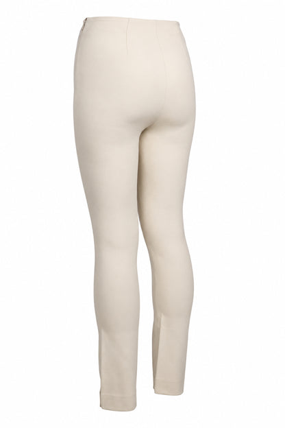 Vince Cream Ponte Knit Slim Pull-On Trousers