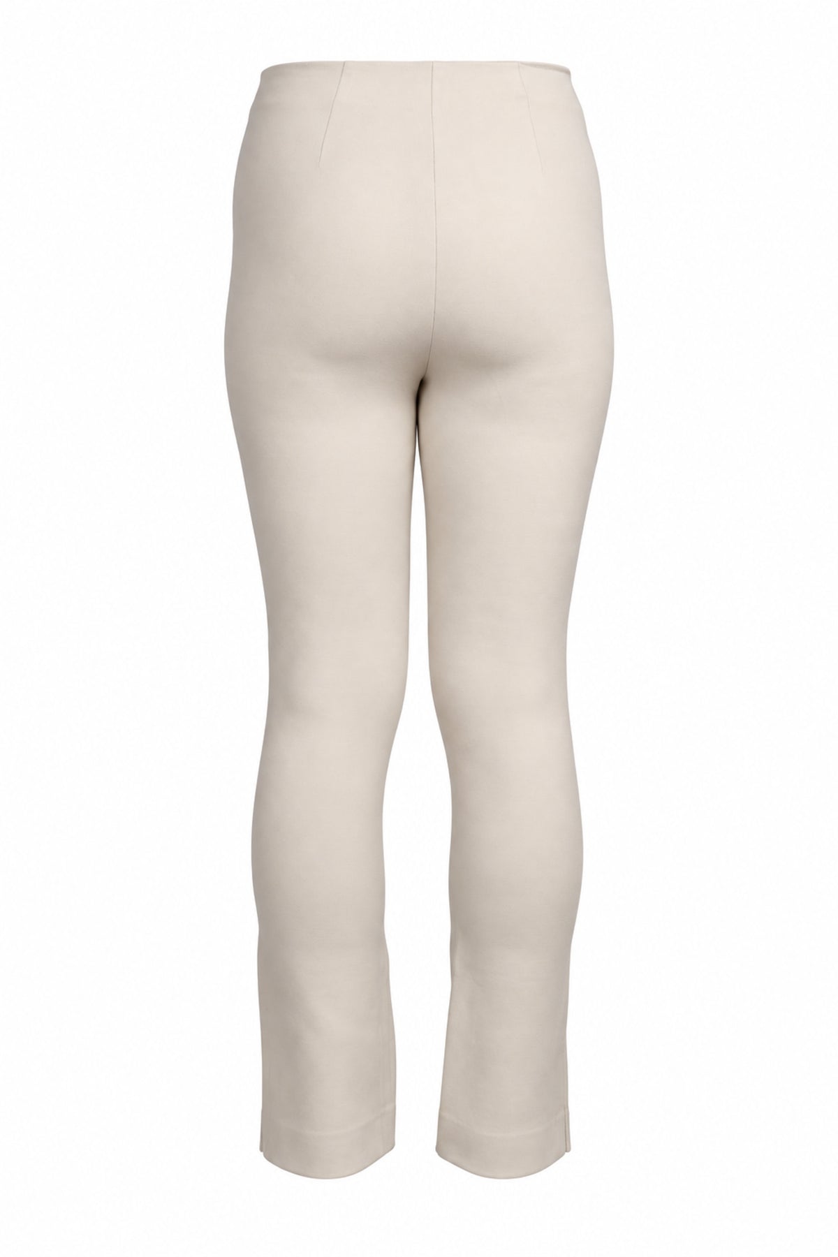 Vince Cream Ponte Knit Slim Pull-On Trousers