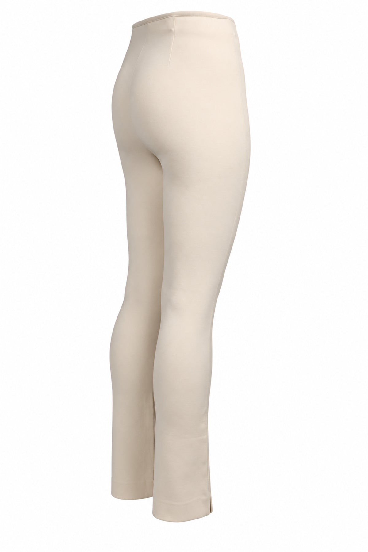 Vince Cream Ponte Knit Slim Pull-On Trousers