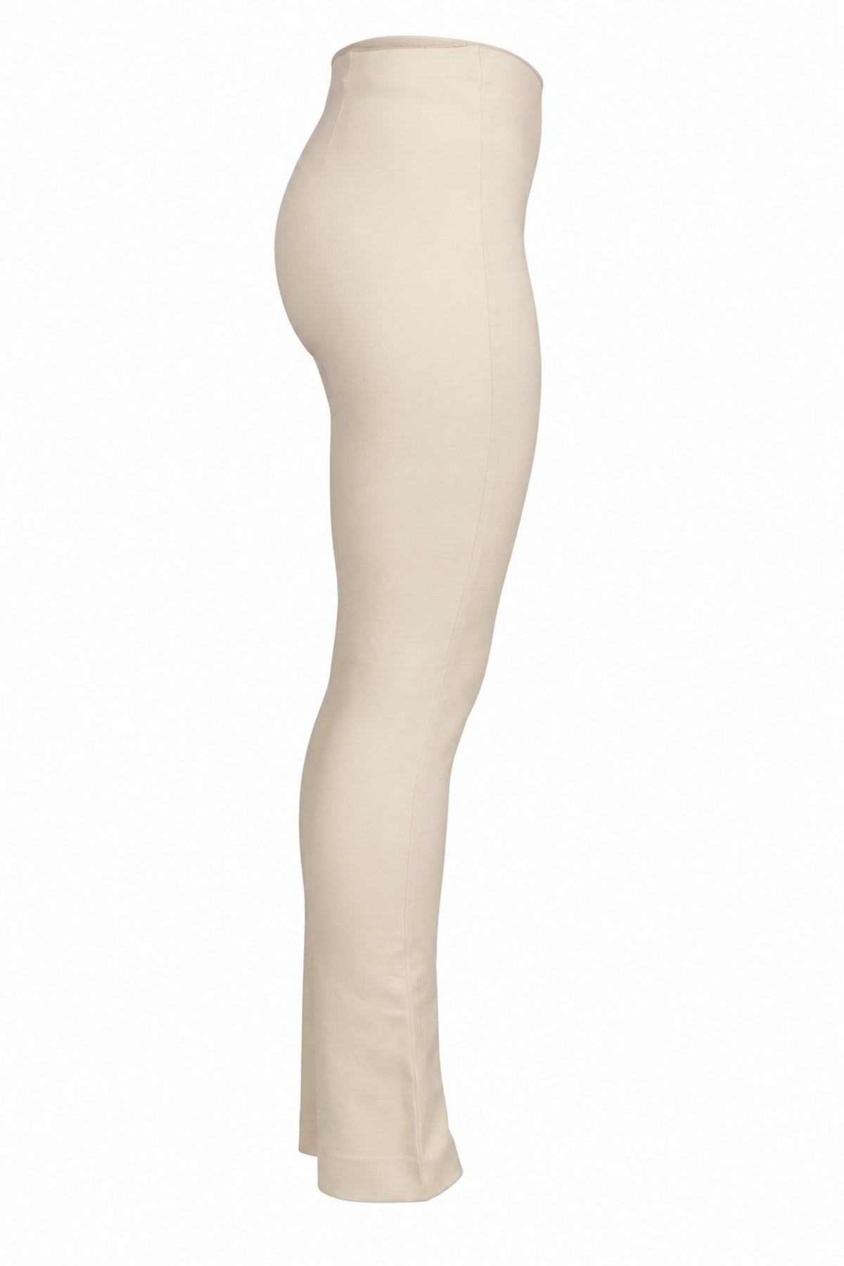 Vince Cream Ponte Knit Slim Pull-On Trousers