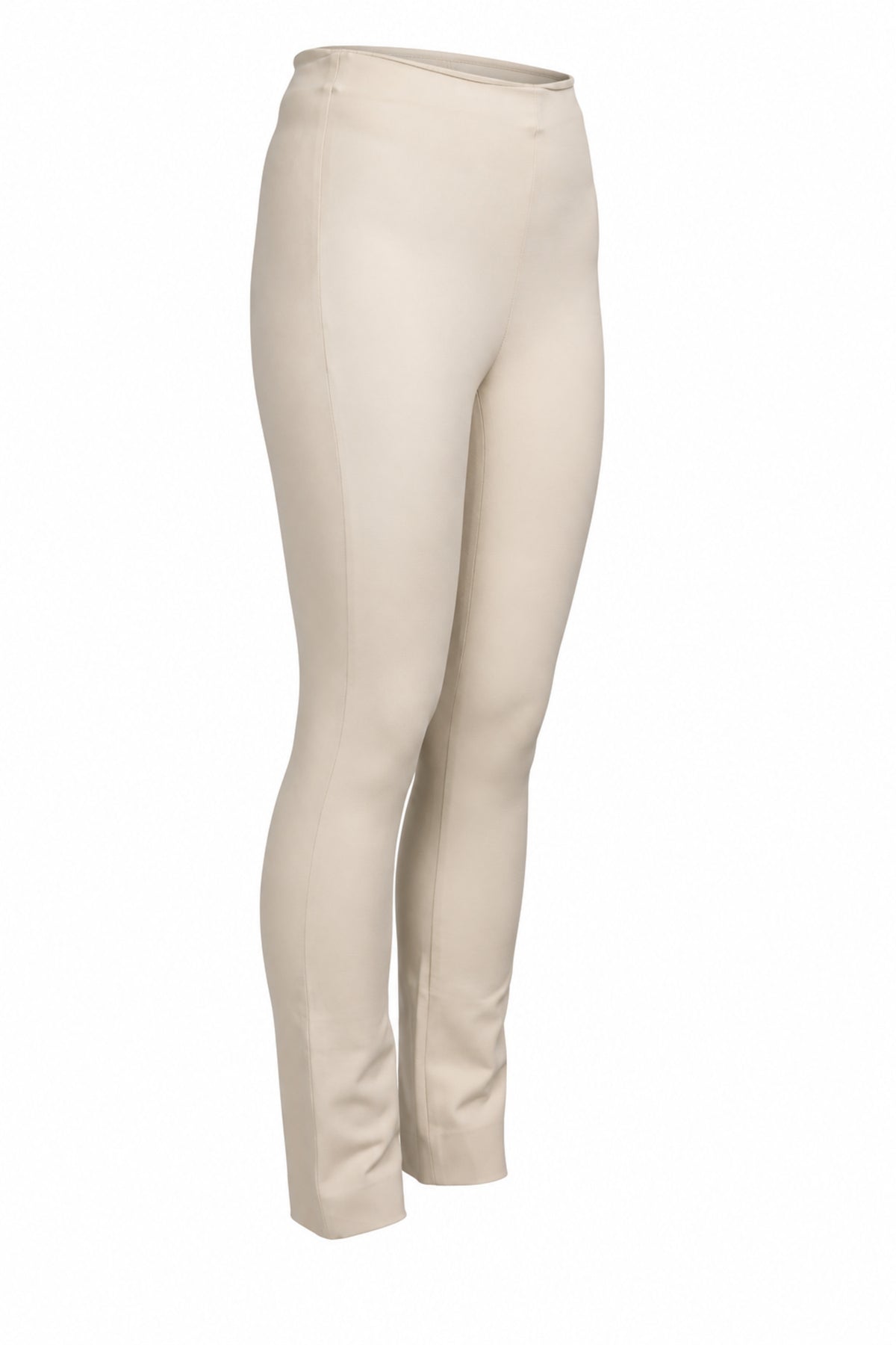 Vince Cream Ponte Knit Slim Pull-On Trousers