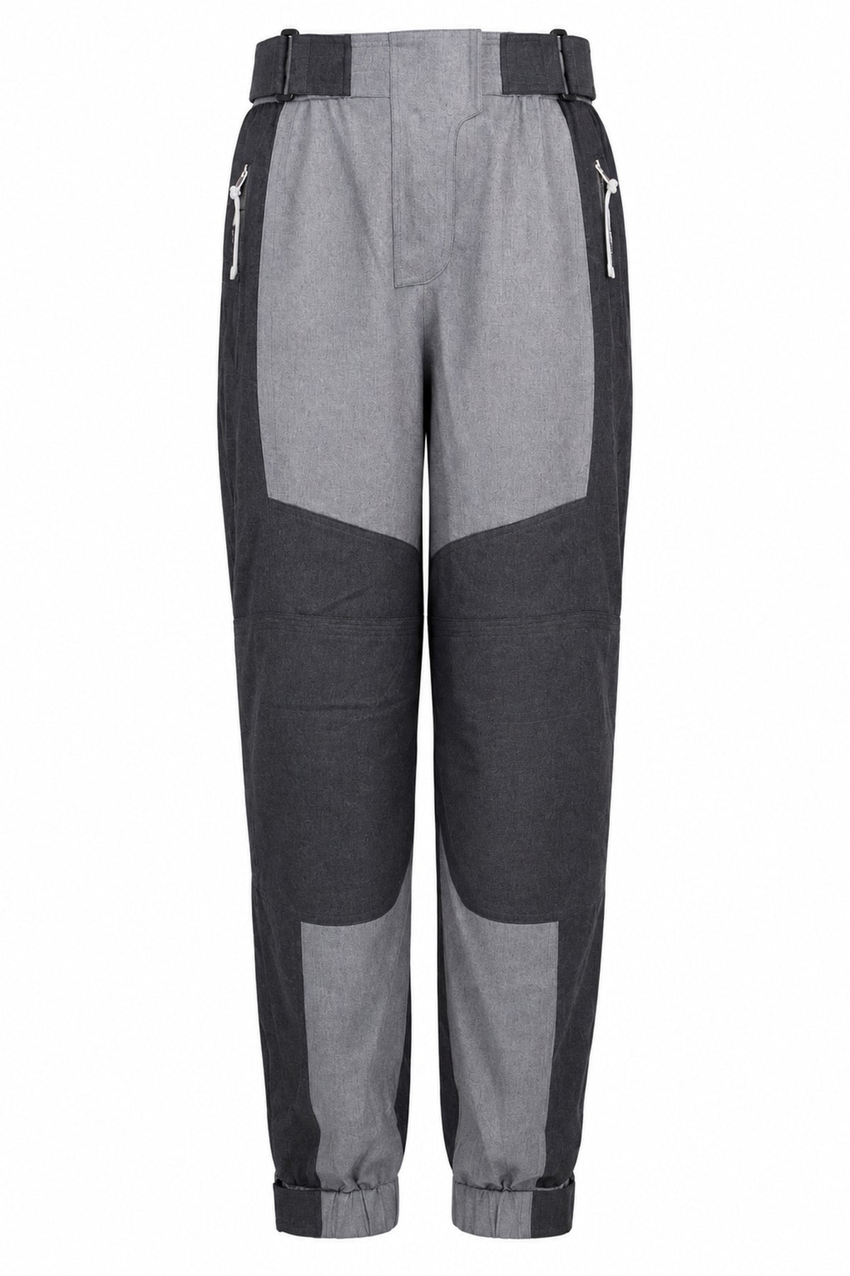 Stella McCartney Grey Wool Panelled Cargo Joggers