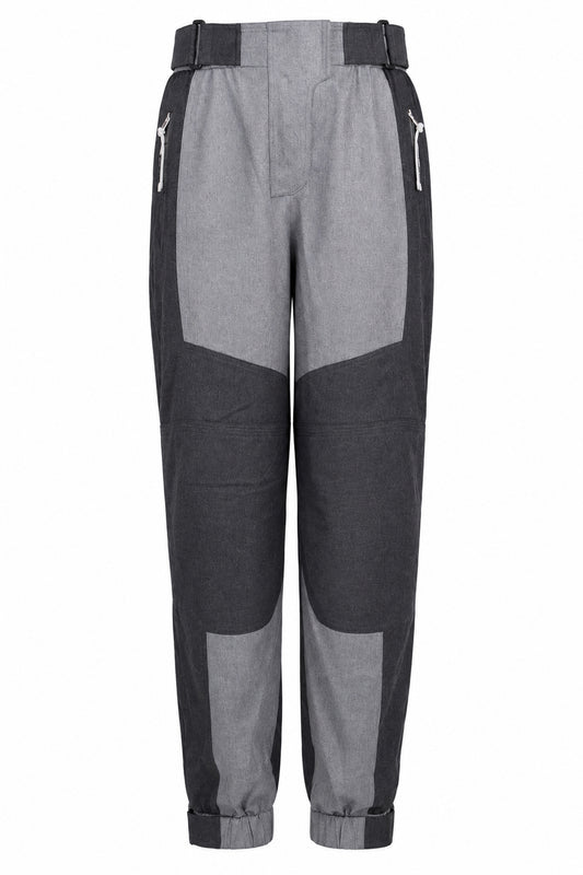 Stella McCartney Grey Wool Panelled Cargo Joggers